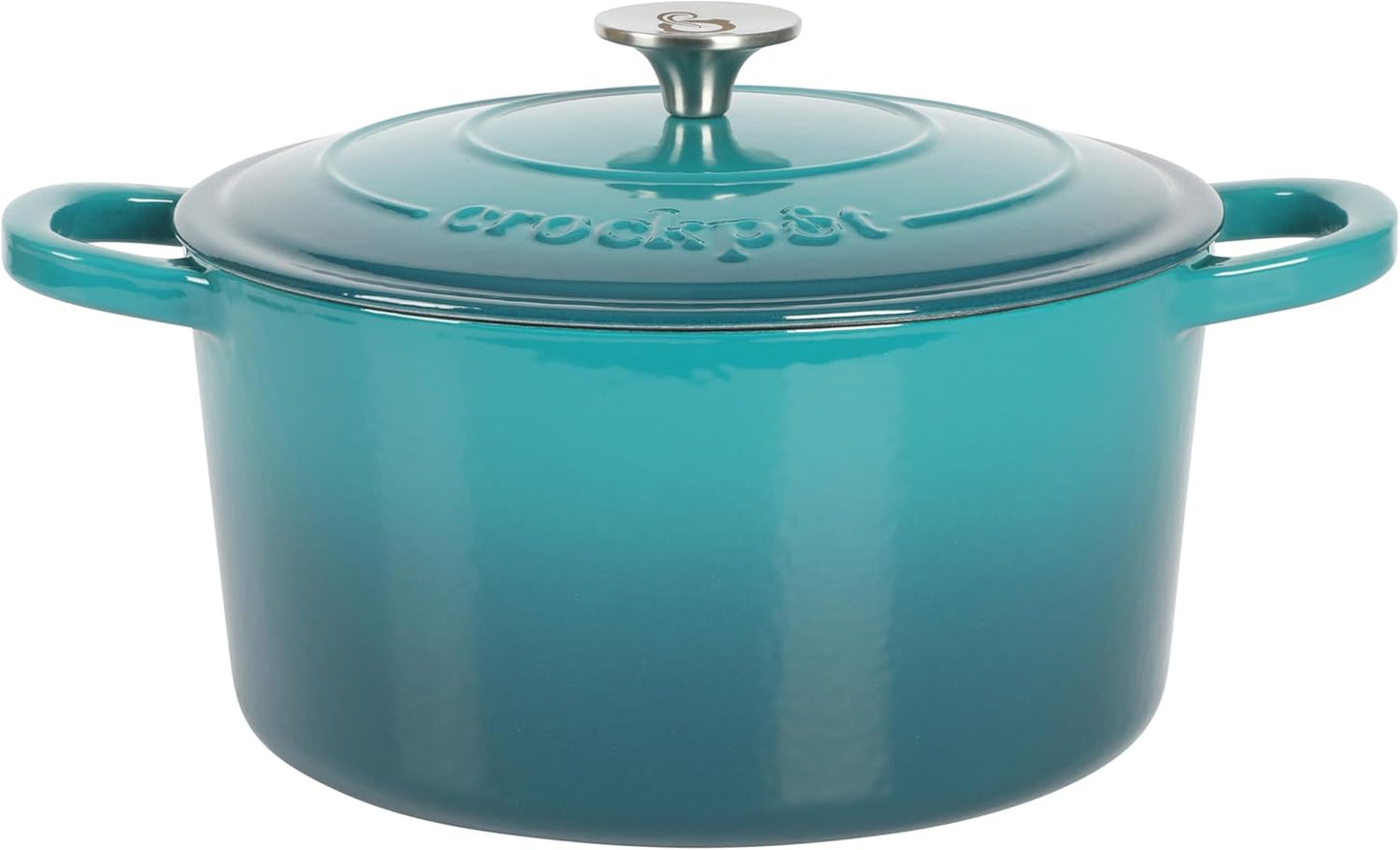 Crock-Pot 3 Quart Enameled Cast Iron Dutch Oven – Aqua - X86