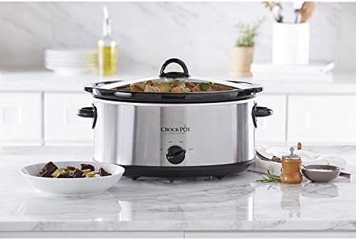 Crock-Pot 7 Quart Oval Manual Slow Cooker – Stainless Steel - D64
