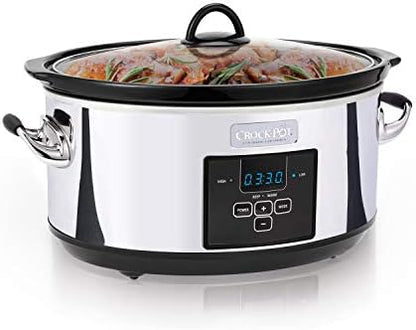 Crock-Pot 7 Quart Programmable Slow Cooker – Polished Platinum - BCU