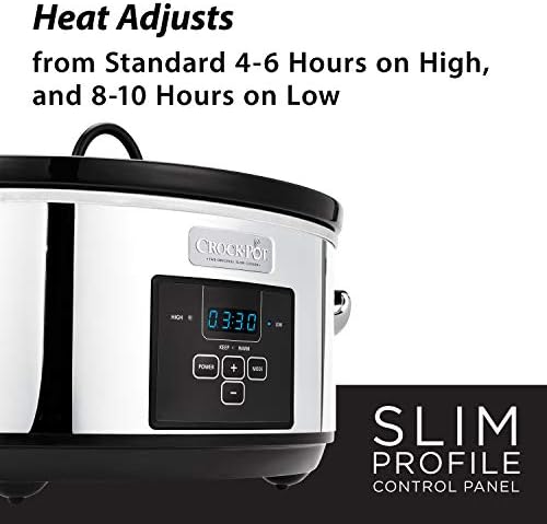 Crock-Pot 7 Quart Programmable Slow Cooker – Polished Platinum - BCU