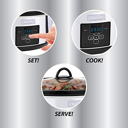 Crock-Pot 7 Quart Programmable Slow Cooker – Polished Platinum - BCU