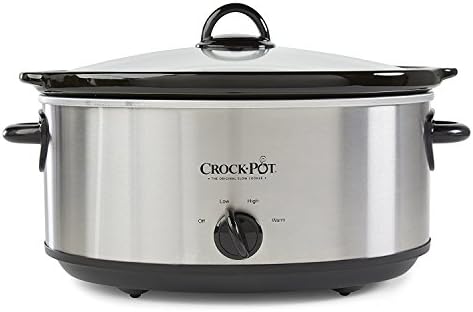 Crock-Pot 7 Quart Oval Manual Slow Cooker – Stainless Steel - D64