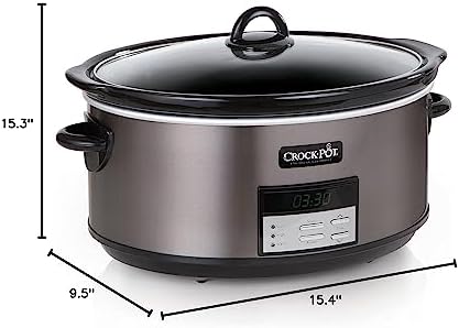 Crock-Pot 8 Quart Programmable Slow Cooker with Auto Warm - H5D