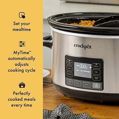 Crock-Pot 7 Quart Portable Programmable Slow Cooker with Timer - M5R