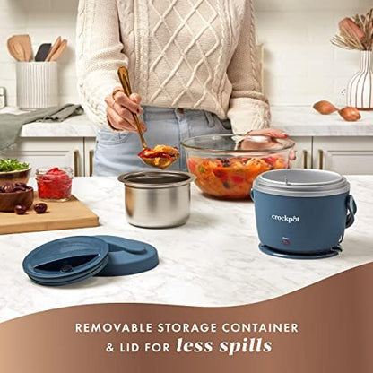Crock-Pot Electric Lunch Box Food Warmer 20oz – Faded Blue - QBI