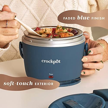Crock-Pot Electric Lunch Box Food Warmer 20oz – Faded Blue - QBI