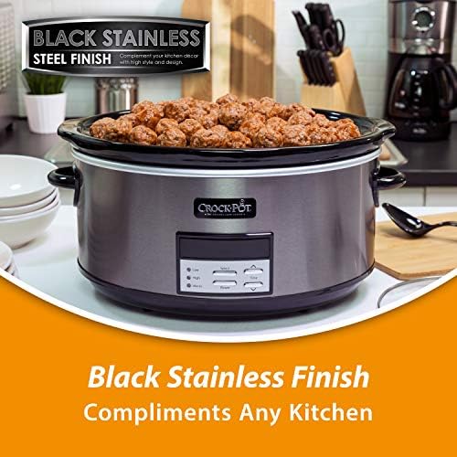 Crock-Pot 8 Quart Programmable Slow Cooker with Auto Warm - H5D