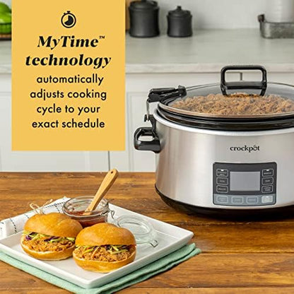 Crock-Pot 7 Quart Portable Programmable Slow Cooker with Timer - M5R