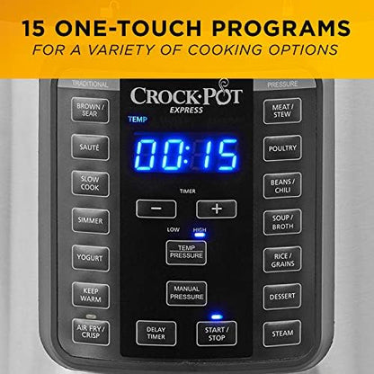 Crock-Pot Express Crisp 8 Quart 10-in-1 Pressure Cooker - M1H