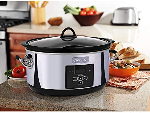 Crock-Pot 7 Quart Programmable Slow Cooker – Polished Platinum - BCU