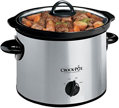 Crock-Pot 3 Quart Manual Slow Cooker – Silver - RT0
