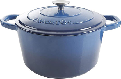 Crock-Pot 3 Quart Enameled Cast Iron Dutch Oven – Aqua - X86