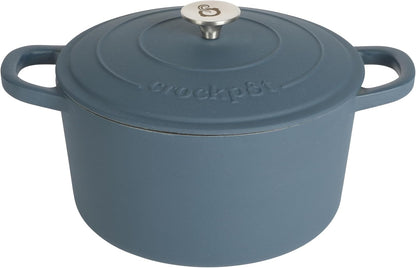 Crock-Pot 3 Quart Enameled Cast Iron Dutch Oven – Aqua - X86