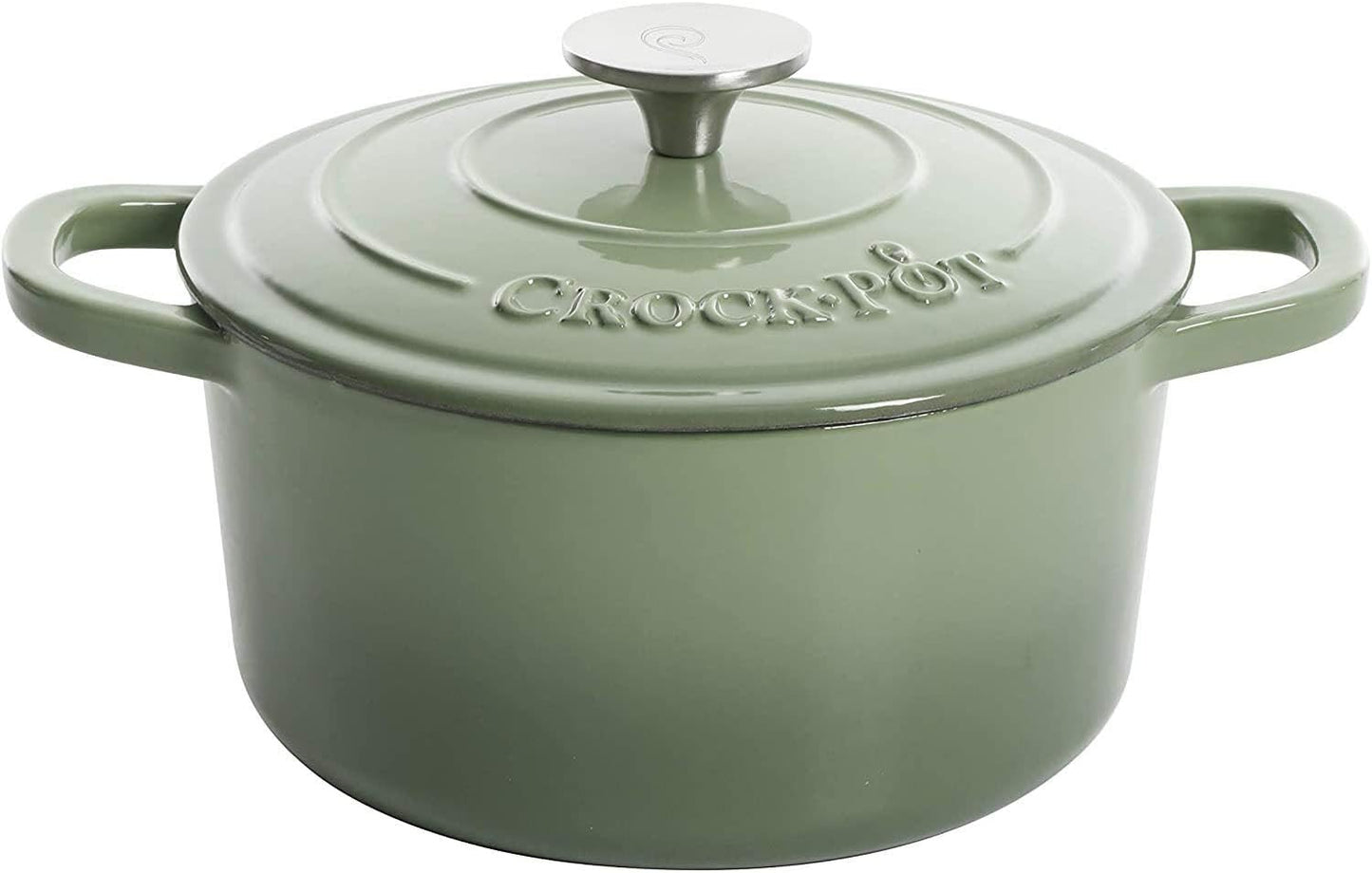 Crock-Pot 3 Quart Enameled Cast Iron Dutch Oven – Aqua - X86