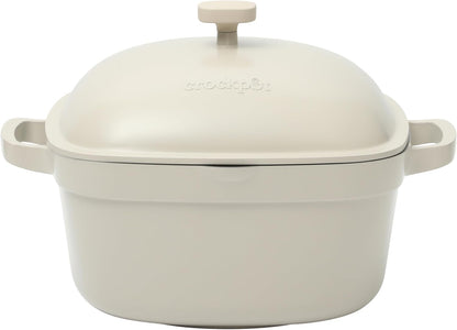 Crock-Pot 3 Quart Enameled Cast Iron Dutch Oven – Aqua - X86