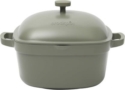 Crock-Pot 3 Quart Enameled Cast Iron Dutch Oven – Aqua - X86